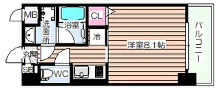エグゼ大阪ドームII【2階】の間取り