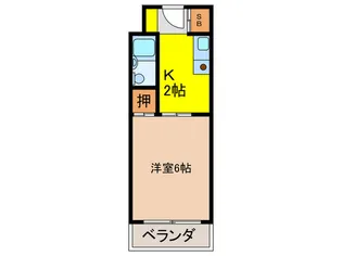 ヒルサイドカフカ【3階】の間取り