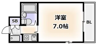 リエス天王寺東【3階】の間取り