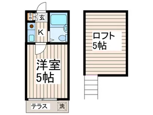 第8小野ハイムA【1階】の間取り