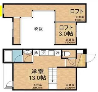 カオスクレイオ【2階】の間取り