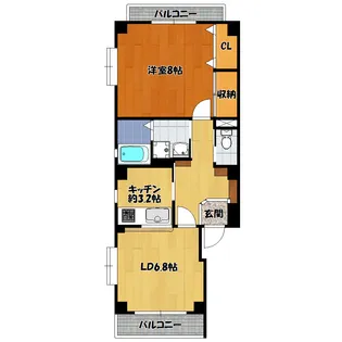 コランダムイノマタ【1階】の間取り