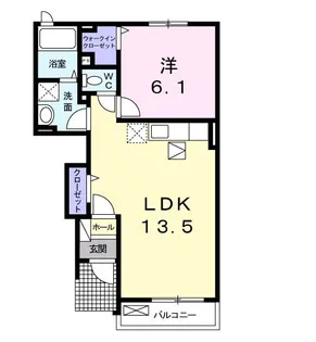 パッシオーネ K【1階】の間取り
