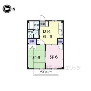 ヴィラージュ島田【2階】の間取り