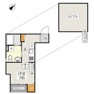 メゾンドバロン【1階】の間取り