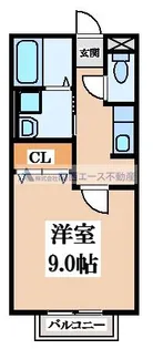ボヌール友井【1階】の間取り