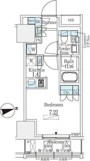 浅草田原町レジデンス【9階】の間取り
