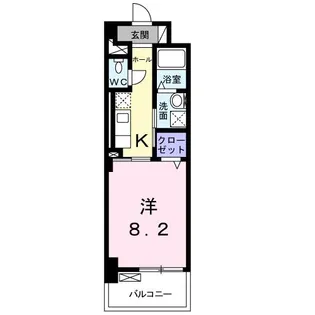 ヌーベルメゾン六甲【6階】の間取り