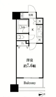 スペーシア秋葉原【9階】の間取り