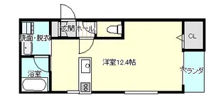 Crest Court II【3階】の間取り