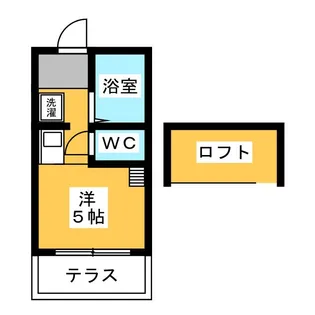 タウンコートA【1階】の間取り