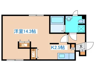 カメリア南郷【3階】の間取り