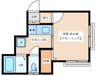 コーポ山嵜【1階】の間取り