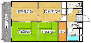 三番町マンション【3階】の間取り