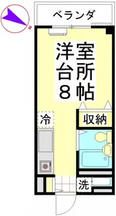 エステートピアオークス【3階】の間取り