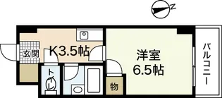 ソレイユ平和大通り【8階】の間取り