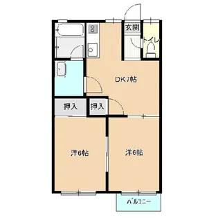 ハイツフリーデン【2階】の間取り