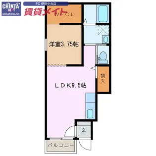 シエル【2階】の間取り