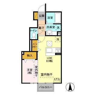 フィリア【1階】の間取り