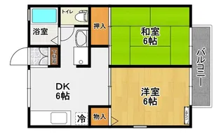 ジュネスふくやま【2階】の間取り
