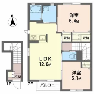 シャーメゾン・ラサ【2階】の間取り