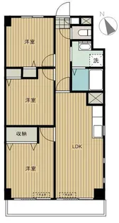 西船エーワンビル【8階】の間取り