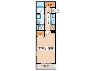 GLANZ26【2階】の間取り