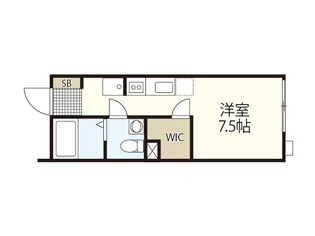 パインツリー立戸【1階】の間取り