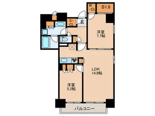 スタイリオ品川中延【5階】の間取り