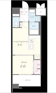 Caisse大橋【6階】の間取り