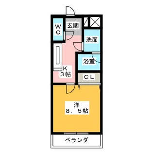 CENTER VILLAGE 2008【3階】の間取り