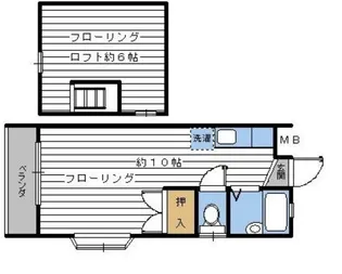 ハイム楓【1階】の間取り
