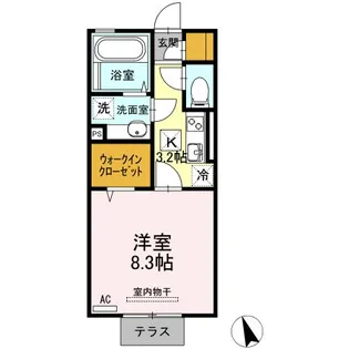ロイヤルコーポ子飼本町【1階】の間取り