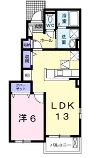 ミルキーウェイB【2階】の間取り