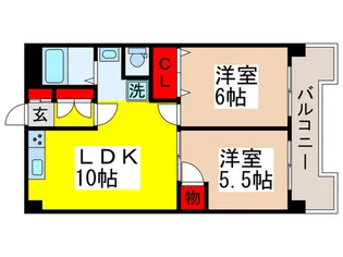 行徳クレードルハイツ【3階】の間取り