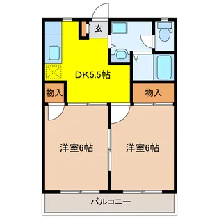 プチメゾン竹内II【4階】の間取り