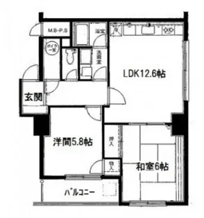 シャンボール広交【11階】の間取り