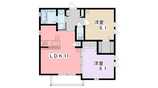 ヴェルデ ピノ【1階】の間取り