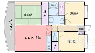 レークキャッスル舞【4階】の間取り