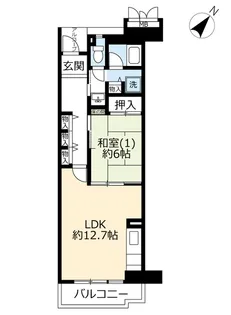 UR花見川【9階】の間取り
