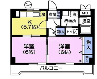 ドネグレイス立川ビル【3階】の間取り