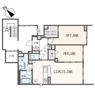 フォレスタ町田【1階】の間取り