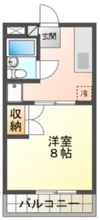 メルカードあさひII【1階】の間取り