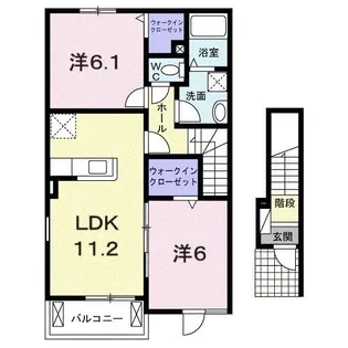 プランセスI【2階】の間取り