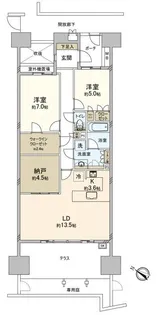パークシティさいたま【1階】の間取り