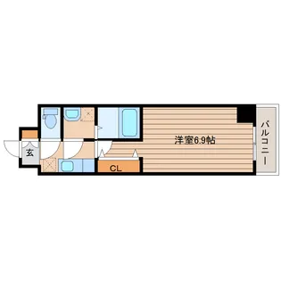 プライムアーバン仙台木町通【5階】の間取り