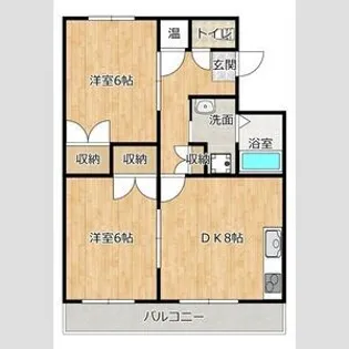 ファミールミヤカワ【2階】の間取り