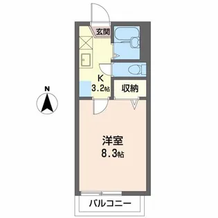 フェイバハイム【2階】の間取り