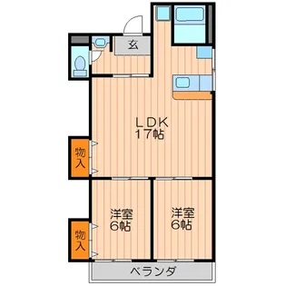 雅マンション【4階】の間取り