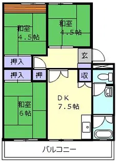 上浜団地【8階】の間取り